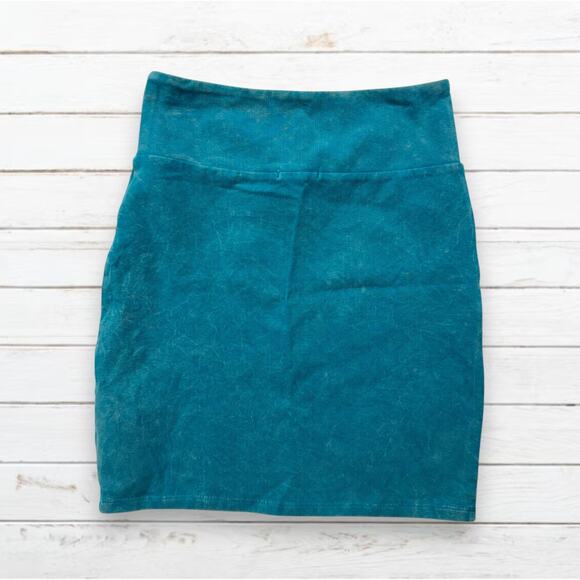 American Eagle Outfitters Mini Skirt Fitted Teal Size XXS‎ - Picture 3 of 4